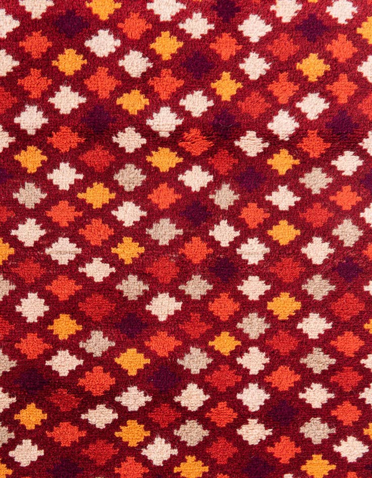 Detail image of  2' 8 x 9' 9  Hand Knotted Balouch Wool Runner Rug