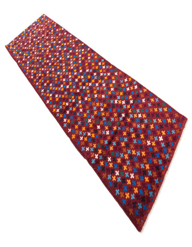 Detail image of  2' 10 x 9' 9  Hand Knotted Balouch Wool Runner Rug