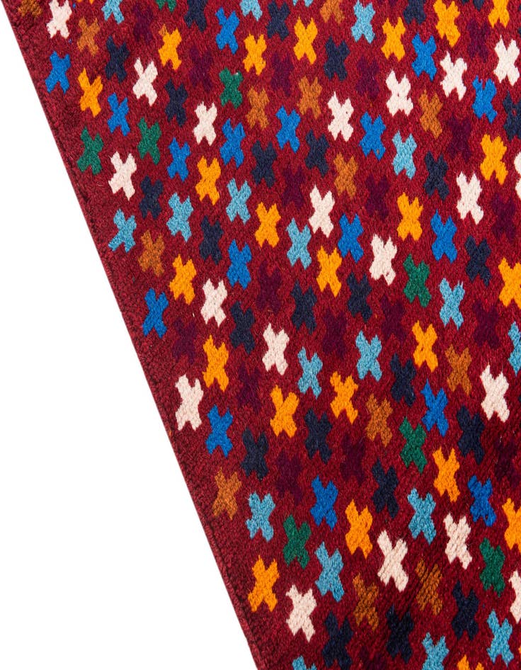 Detail image of  2' 10 x 9' 9  Hand Knotted Balouch Wool Runner Rug