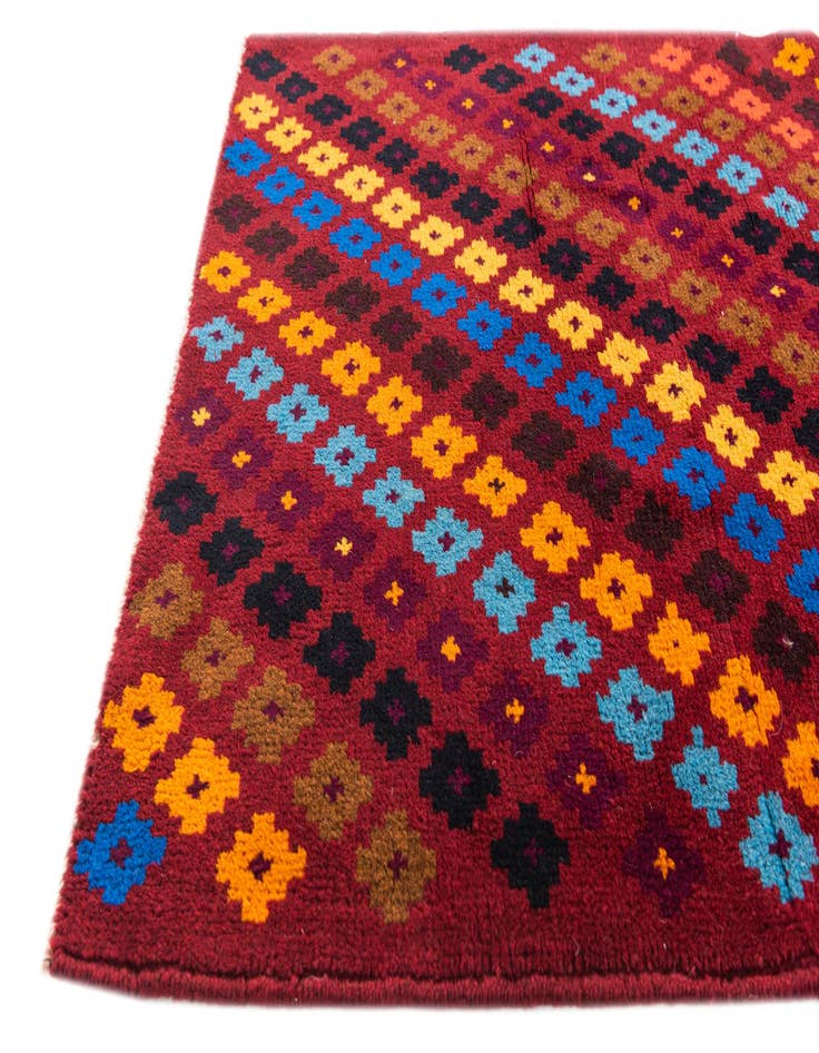 Detail image of  2' 9 x 9' 1  Hand Knotted Balouch Wool Runner Rug