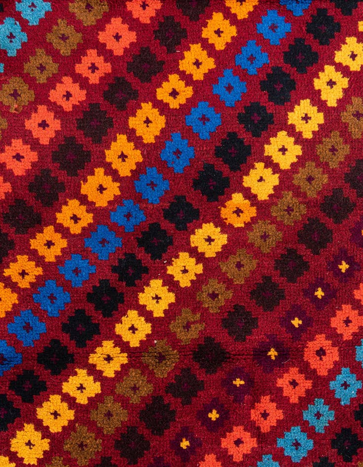 Detail image of  2' 9 x 9' 1  Hand Knotted Balouch Wool Runner Rug