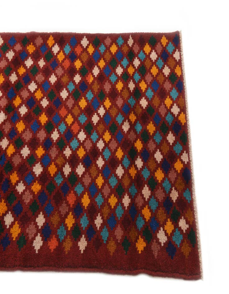 Detail image of  2' 6 x 8' 10  Hand Knotted Balouch Wool Runner Rug