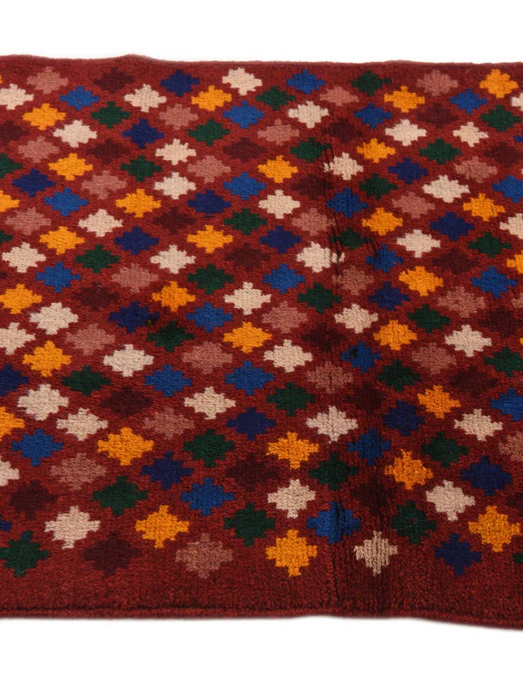 Detail image of  2' 6 x 8' 10  Hand Knotted Balouch Wool Runner Rug