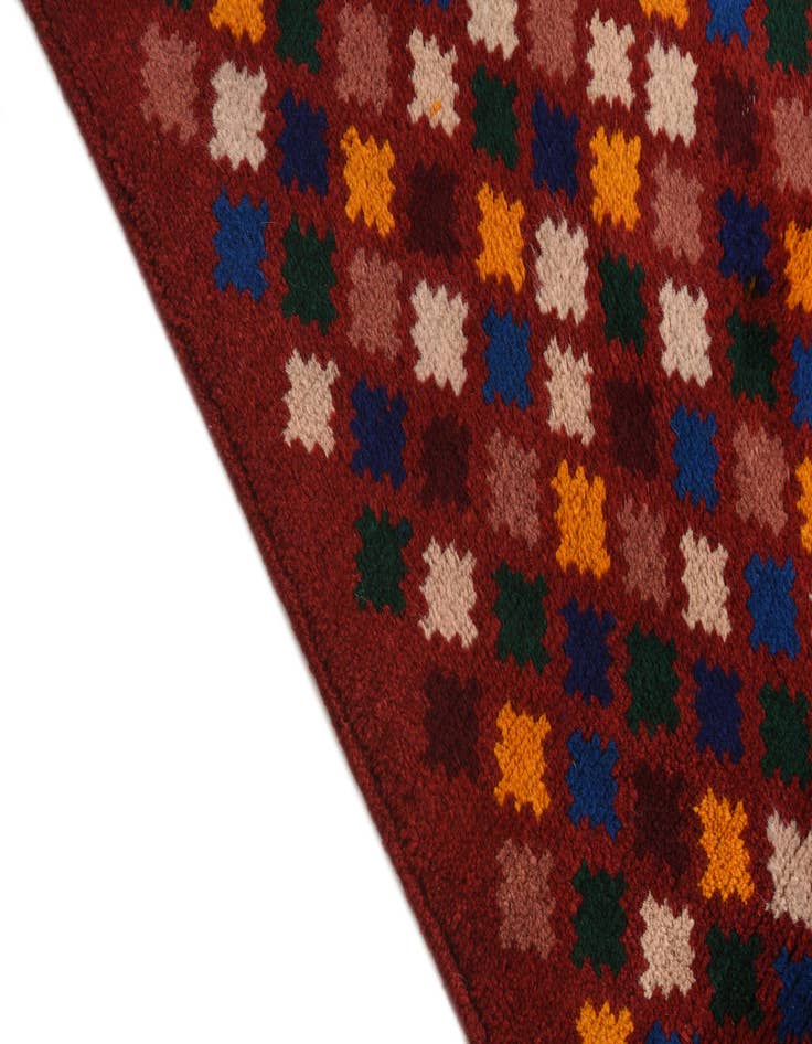 Detail image of  2' 6 x 8' 10  Hand Knotted Balouch Wool Runner Rug