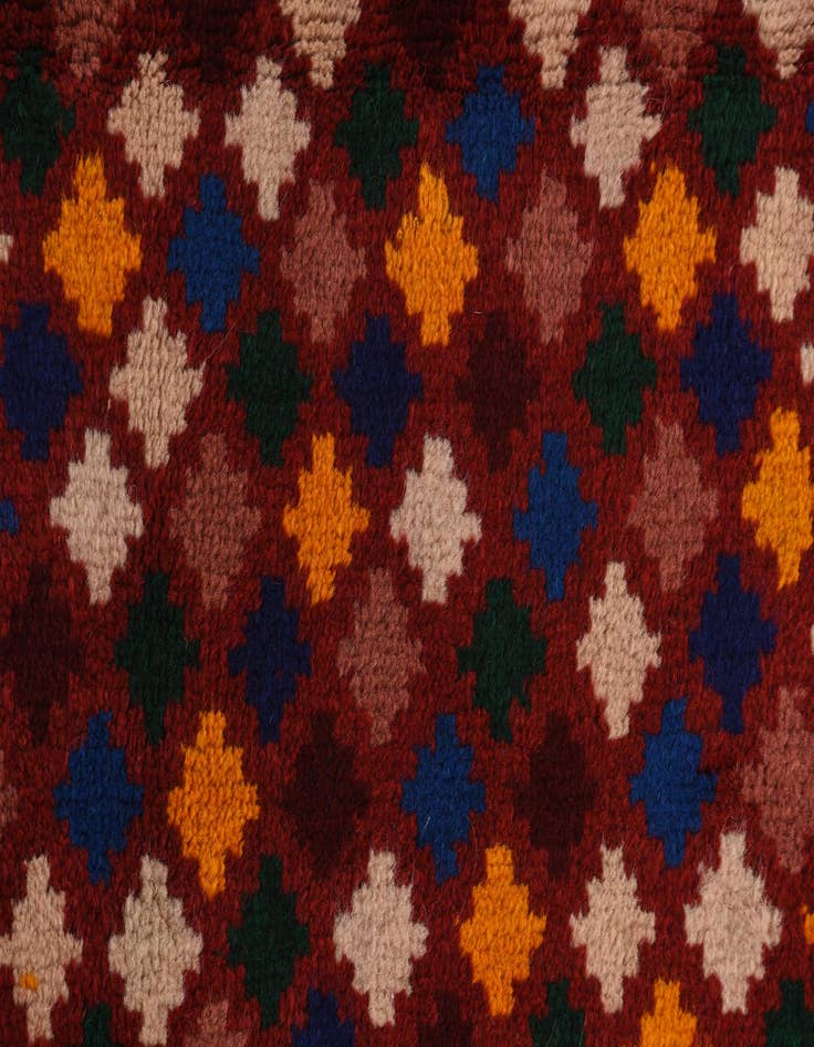 Detail image of  2' 6 x 8' 10  Hand Knotted Balouch Wool Runner Rug