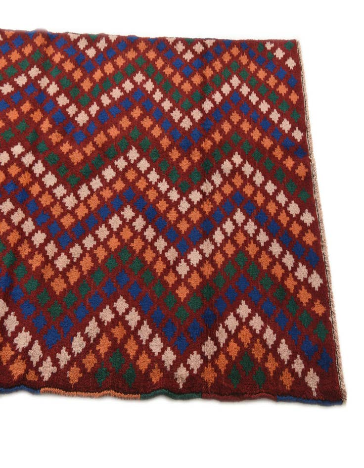 Detail image of  3' 1 x 9' 4  Hand Knotted Balouch Wool Runner Rug