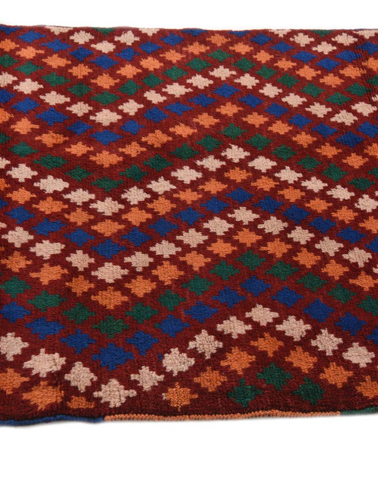 Detail image of  3' 1 x 9' 4  Hand Knotted Balouch Wool Runner Rug