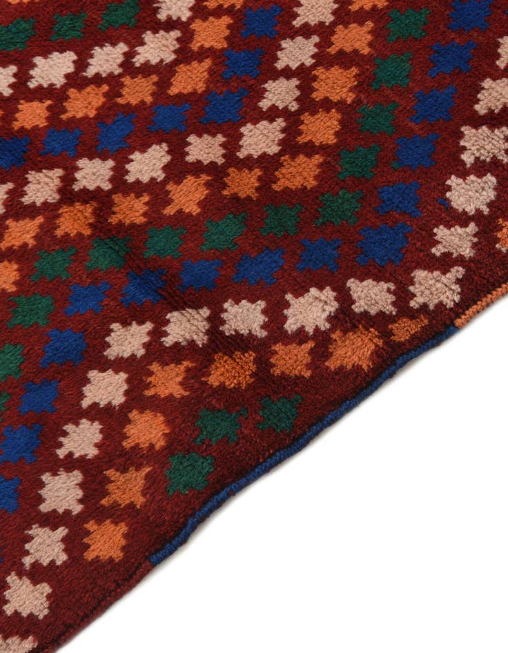 Detail image of  3' 1 x 9' 4  Hand Knotted Balouch Wool Runner Rug