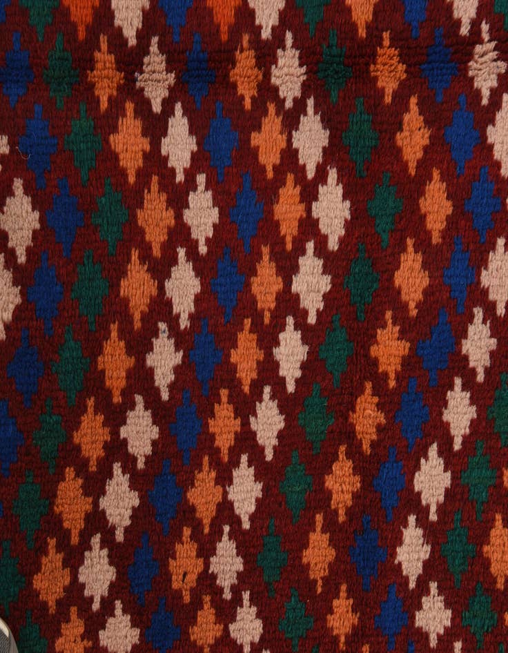 Detail image of  3' 1 x 9' 4  Hand Knotted Balouch Wool Runner Rug