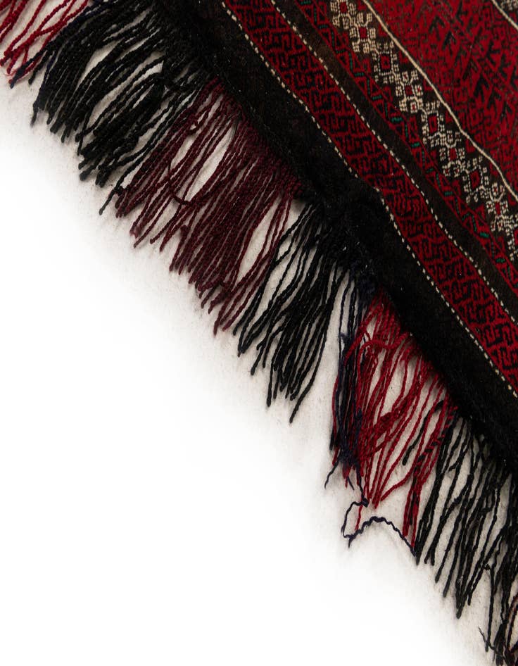 Detail image of  1' 6 x 4'  Hand Knotted Balouch Persian Wool Runner Rug