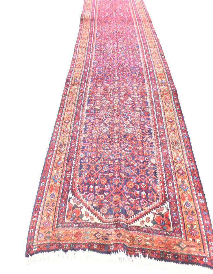 Detail image of  3' 8 x 10'  Hand Knotted Bidjar Persian Wool Runner Rug