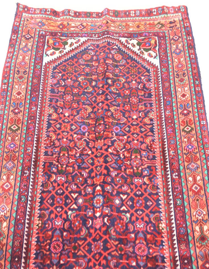 Detail image of  3' 8 x 10'  Hand Knotted Bidjar Persian Wool Runner Rug