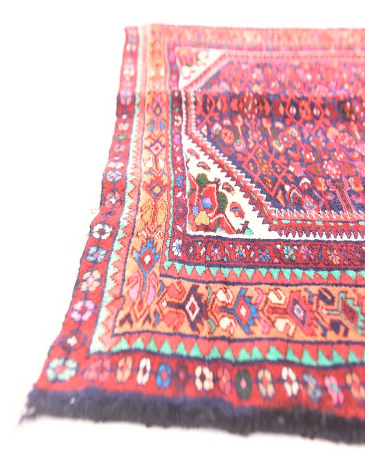 Detail image of  3' 8 x 10'  Hand Knotted Bidjar Persian Wool Runner Rug