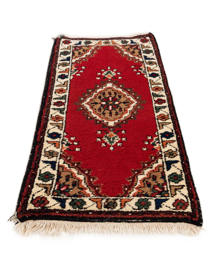 Detail image of  2' 1 x 4'  Hand Knotted Bidjar Wool Runner Rug