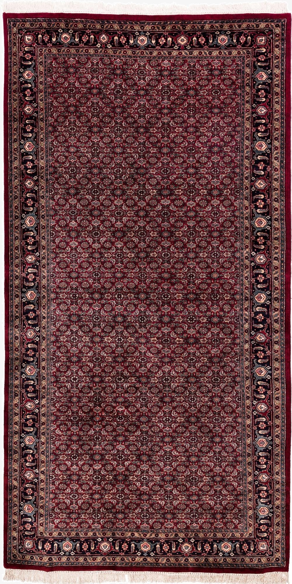  5' 6 x 10' 8  Hand Knotted Bidjar Wool Runner Rug