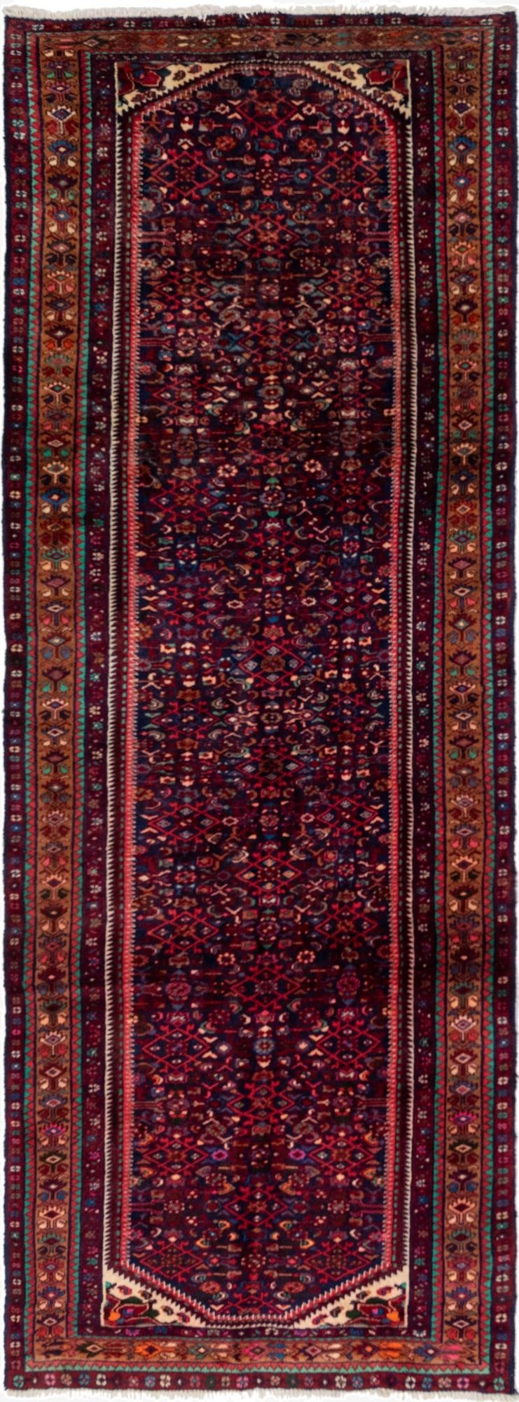  3' 8 x 10'  Hand Knotted Bidjar Persian Wool Runner Rug