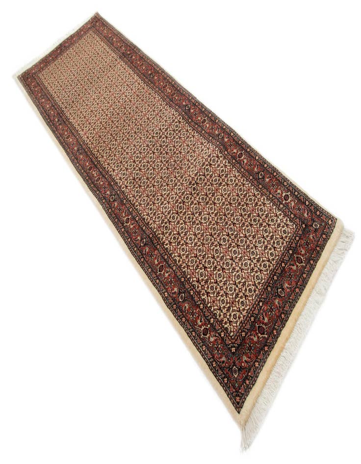 Detail image of  2' 7 x 8' 2 Bidjar With Silk Runner Rug