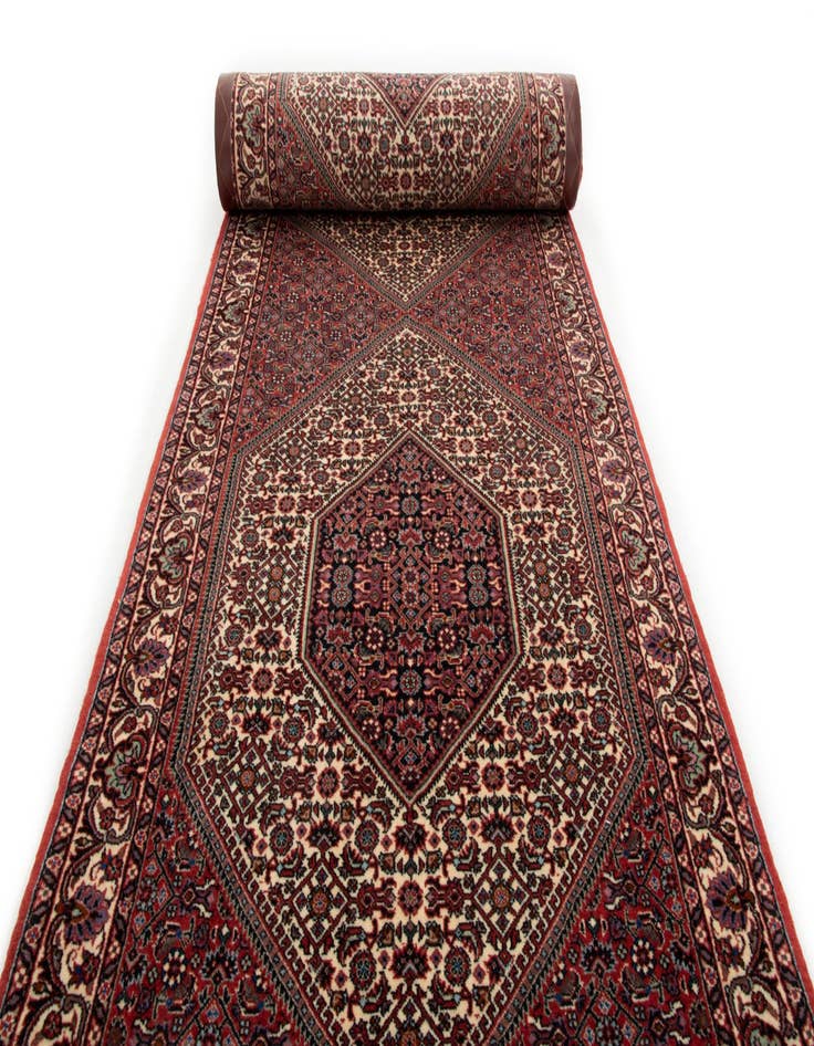 Detail image of  2' 7 x 10' 4 Bidjar With Silk Runner Rug