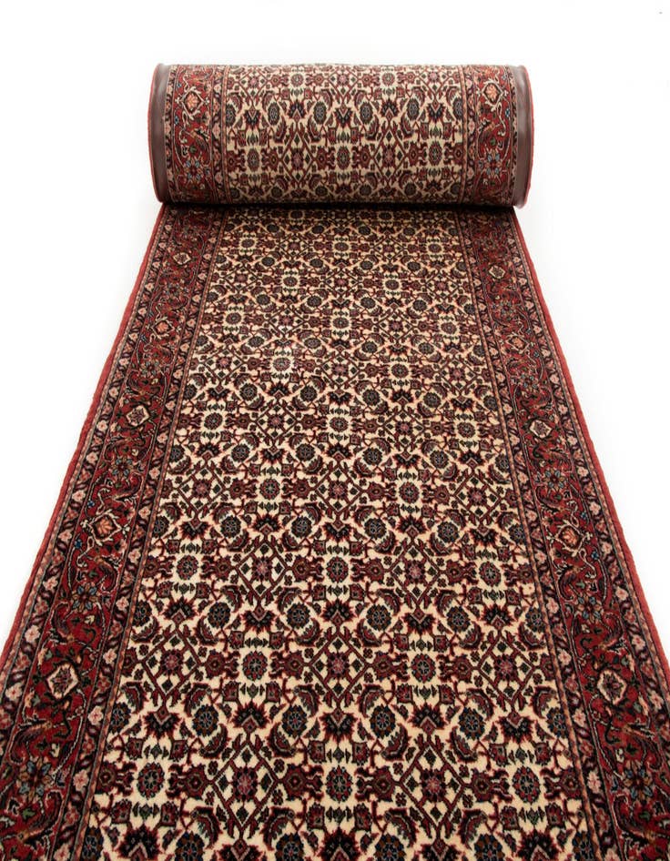 Detail image of  2' 8 x 10' 7 Bidjar With Silk Runner Rug