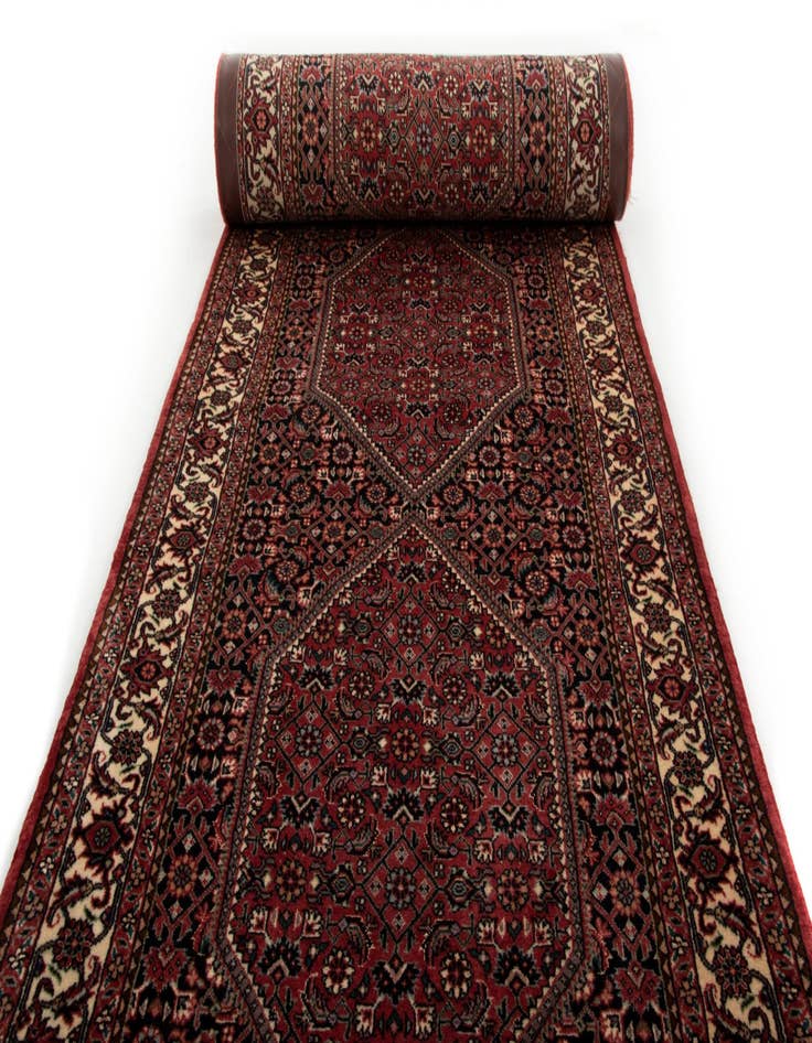 Detail image of  2' 5 x 8' 11 Bidjar With Silk Runner Rug