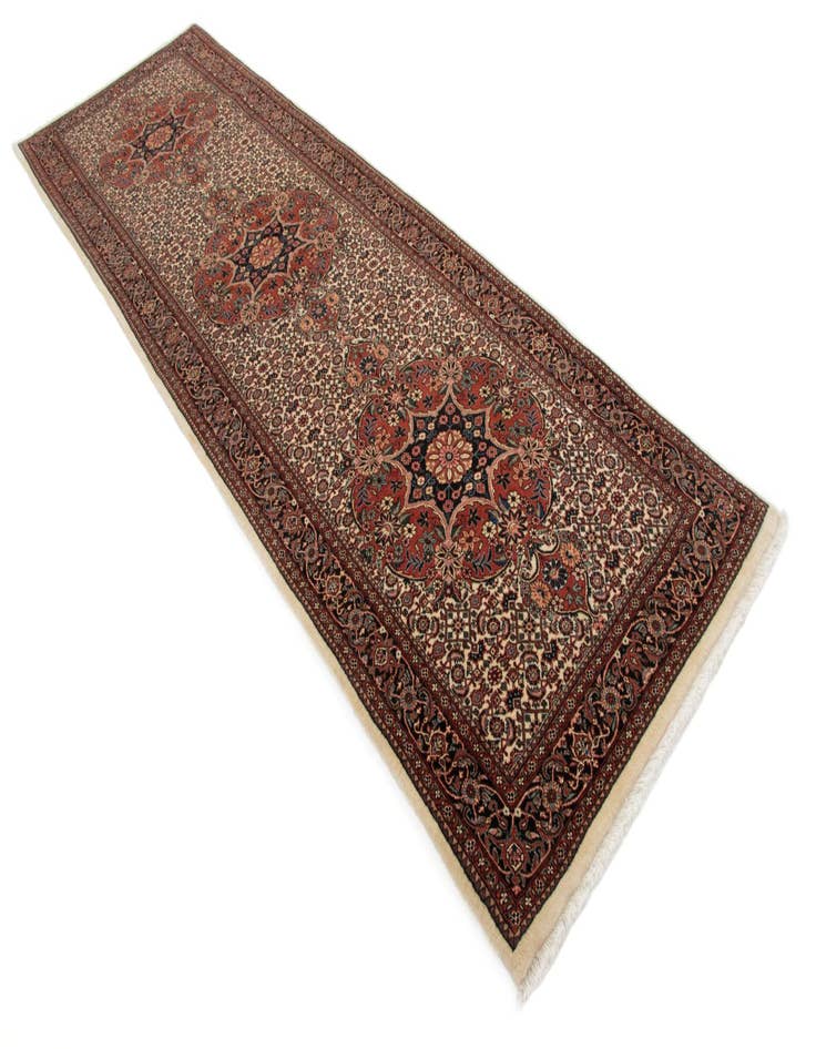 Detail image of  2' 10 x 9' 7 Bidjar With Silk Runner Rug