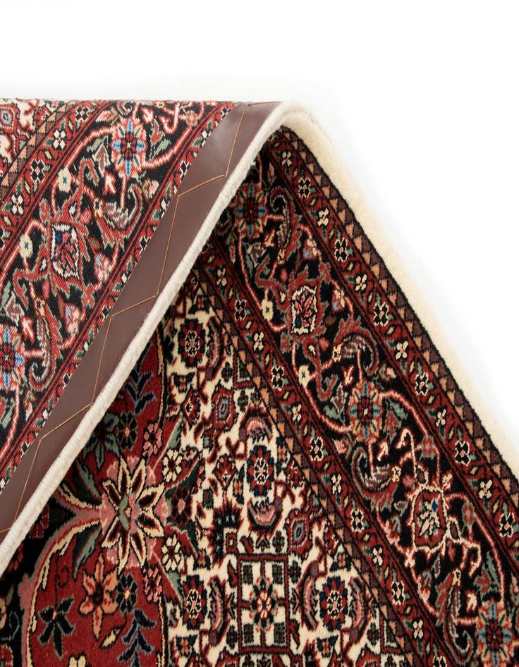 Detail image of  2' 10 x 9' 7 Bidjar With Silk Runner Rug