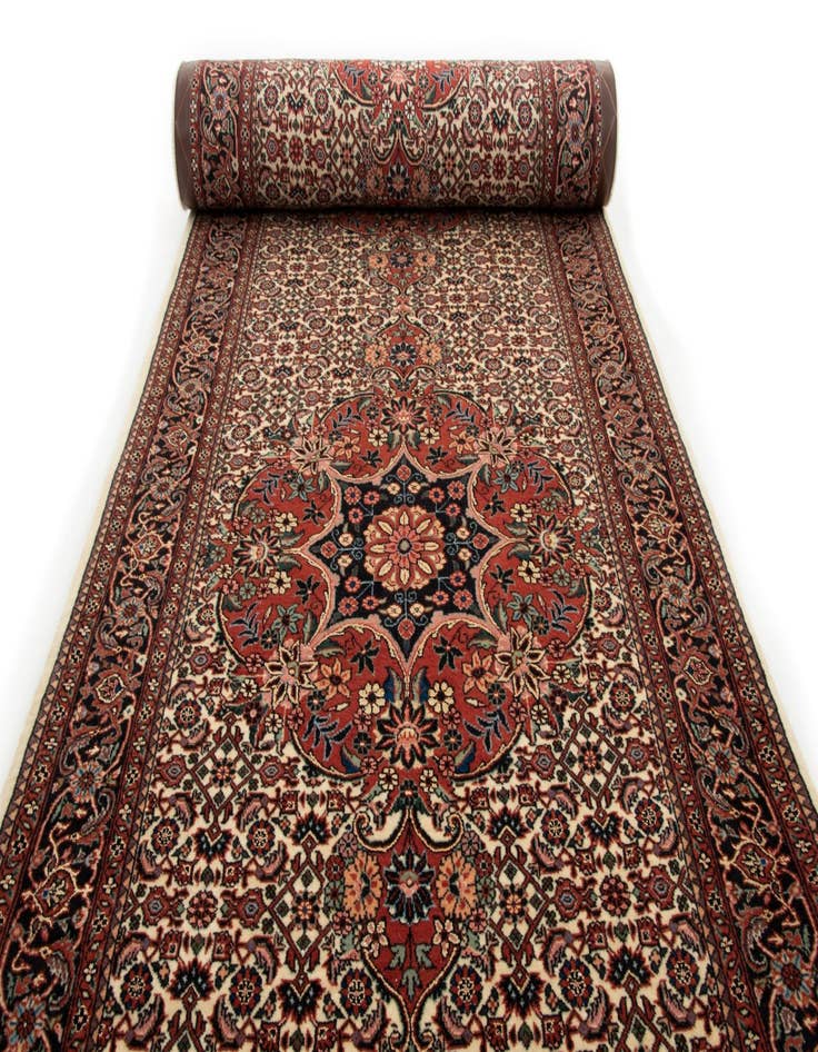 Detail image of  2' 10 x 9' 7 Bidjar With Silk Runner Rug