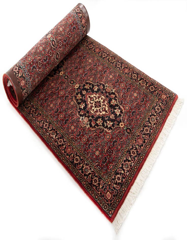 Detail image of  2' 5 x 6' 7 Bidjar With Silk Runner Rug