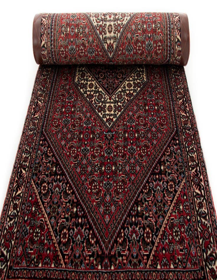 Detail image of  2' 4 x 4' 11 Bidjar With Silk Runner Rug