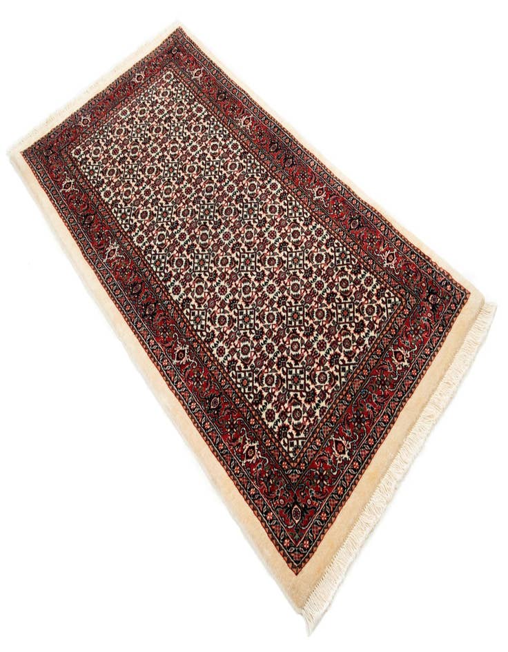 Detail image of  2' 4 x 4' 10 Bidjar With Silk Runner Rug