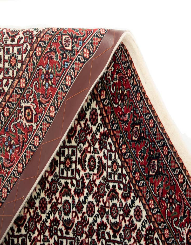 Detail image of  2' 4 x 4' 10 Bidjar With Silk Runner Rug