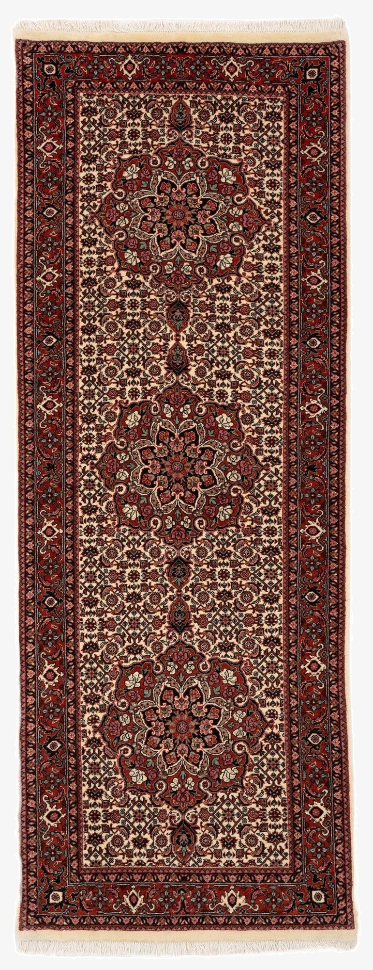  2' 6 x 6' 11 Bidjar With Silk Runner Rug