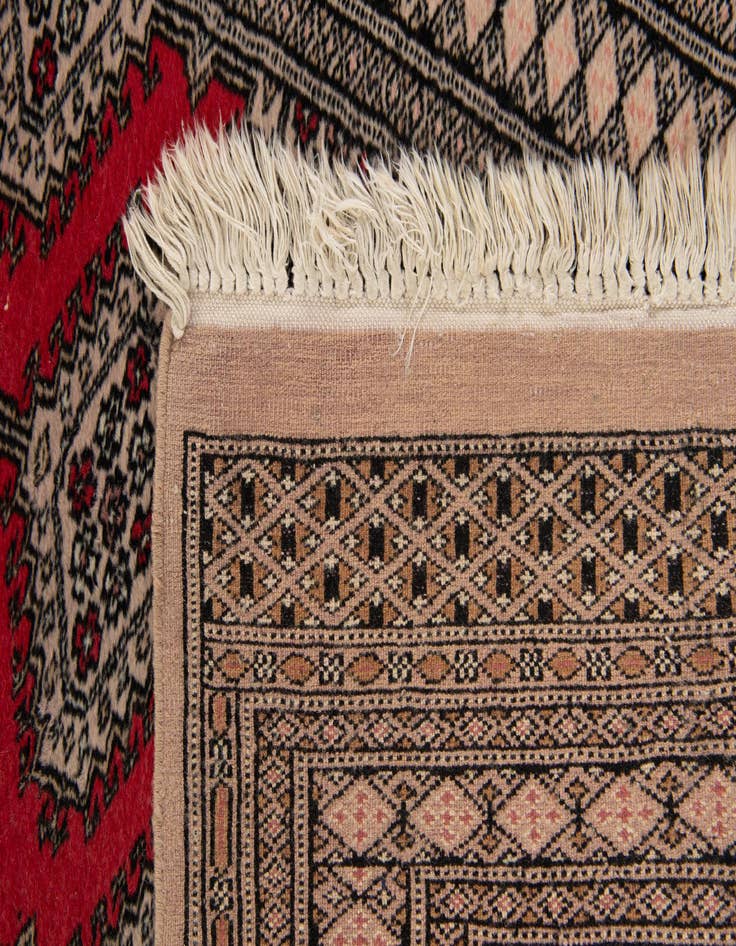 Detail image of  2' 2 x 9' 9  Hand Knotted Bokhara Wool Runner Rug