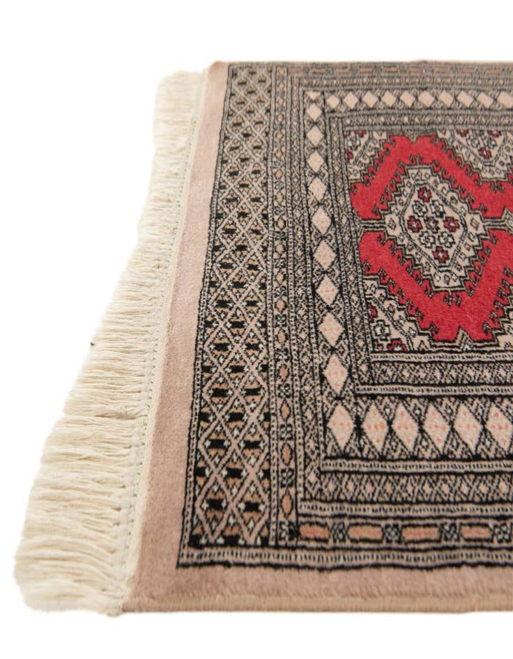 Detail image of  2' 2 x 9' 9  Hand Knotted Bokhara Wool Runner Rug