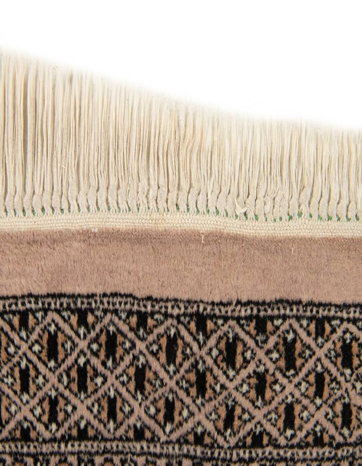 Detail image of  2' 2 x 9' 9  Hand Knotted Bokhara Wool Runner Rug