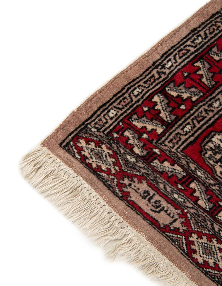 Detail image of  2' 8 x 9' 7  Hand Knotted Bokhara Wool Runner Rug