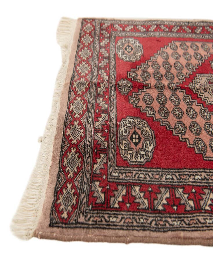 Detail image of  2' 8 x 9' 7  Hand Knotted Bokhara Wool Runner Rug