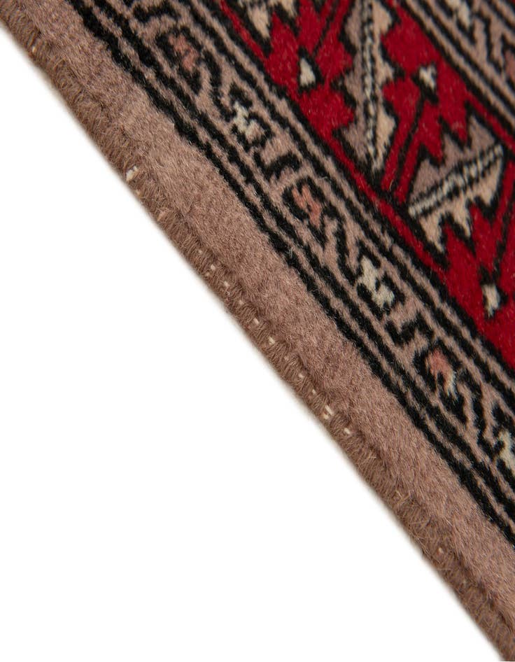 Detail image of  2' 8 x 9' 7  Hand Knotted Bokhara Wool Runner Rug