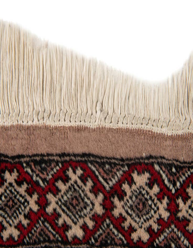 Detail image of  2' 8 x 9' 7  Hand Knotted Bokhara Wool Runner Rug