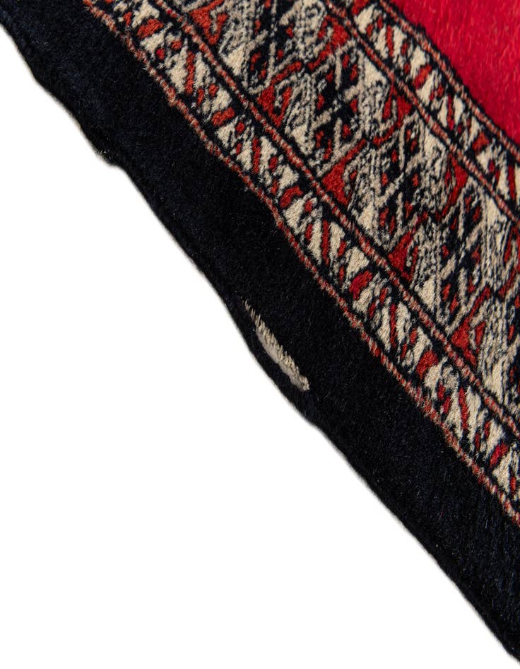 Detail image of  2' 1 x 6' 2  Hand Knotted Bokhara Oriental Wool Runner Rug