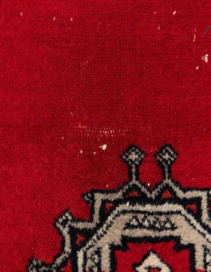 Detail image of  2' 1 x 6' 2  Hand Knotted Bokhara Oriental Wool Runner Rug