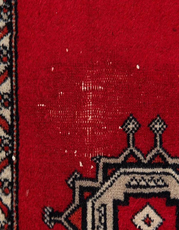Detail image of  2' 1 x 6' 2  Hand Knotted Bokhara Oriental Wool Runner Rug