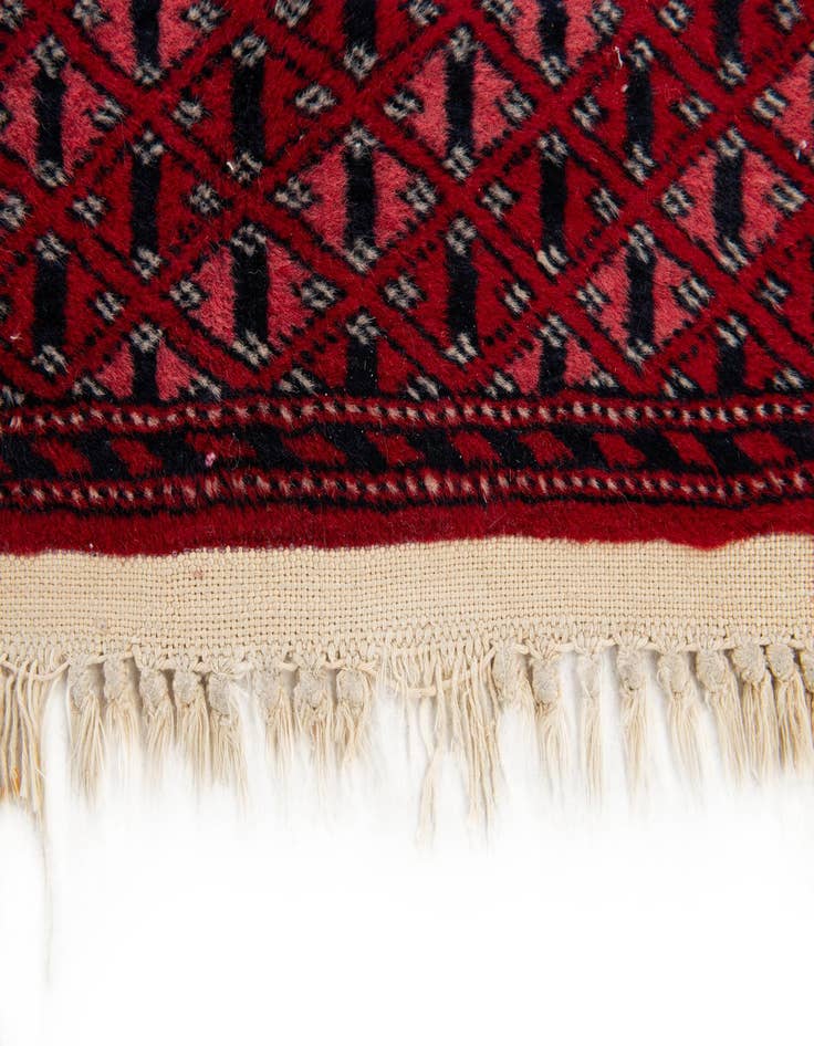 Detail image of  3' 2 x 11' 6  Hand Knotted Bokhara Oriental Wool Runner Rug