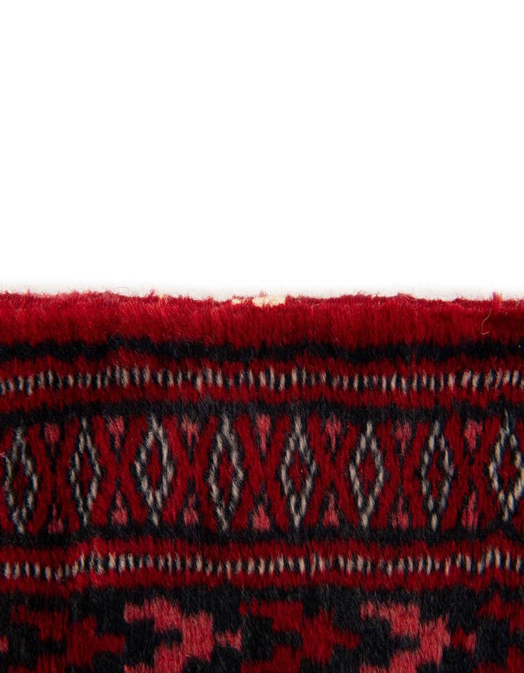 Detail image of  3' 2 x 11' 6  Hand Knotted Bokhara Oriental Wool Runner Rug