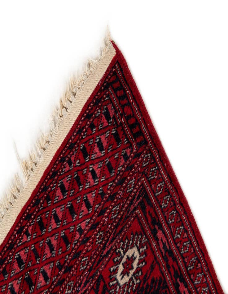 Detail image of  3' 2 x 11' 6  Hand Knotted Bokhara Oriental Wool Runner Rug