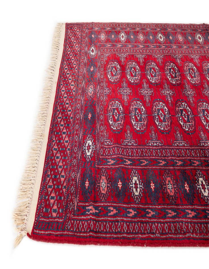 Detail image of  3' 2 x 11' 6  Hand Knotted Bokhara Oriental Wool Runner Rug