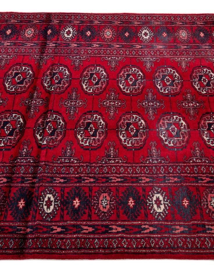 Detail image of  3' 2 x 11' 6  Hand Knotted Bokhara Oriental Wool Runner Rug
