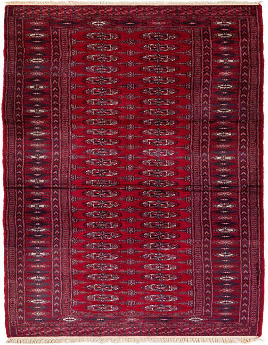 Primary image  3' 2 x 11' 6  Hand Knotted Bokhara Oriental Wool Runner Rug