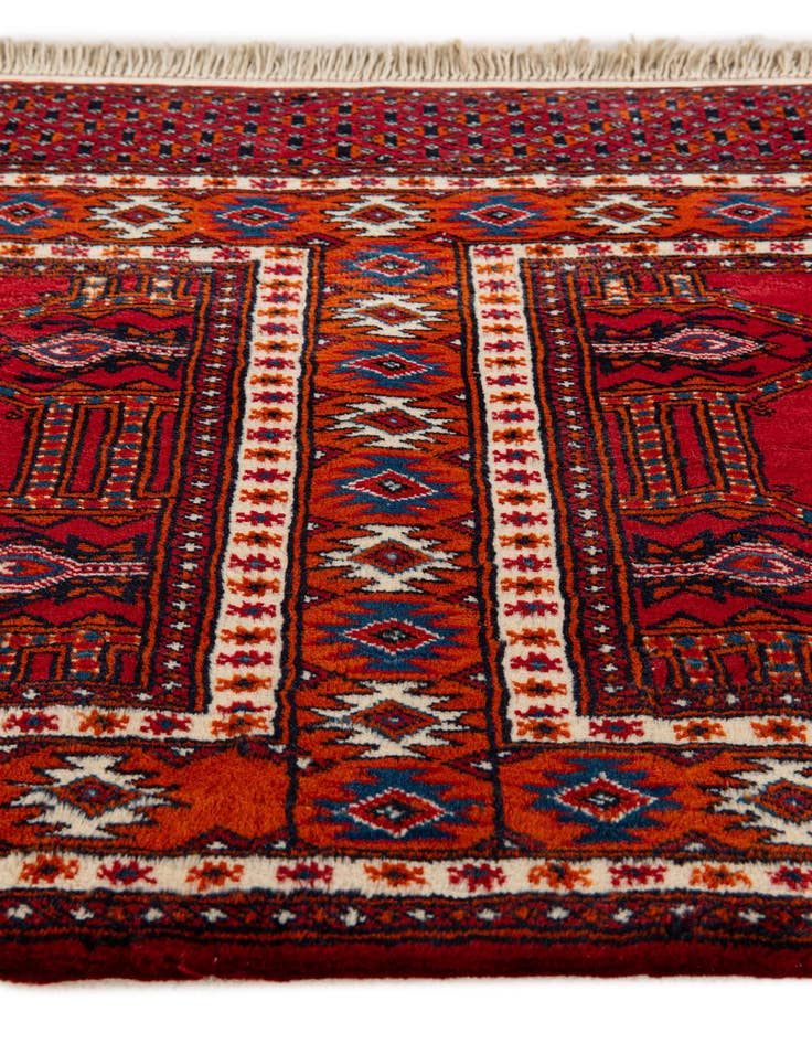 Detail image of  2' 2 x 4'  Hand Knotted Bokhara Oriental Wool Runner Rug