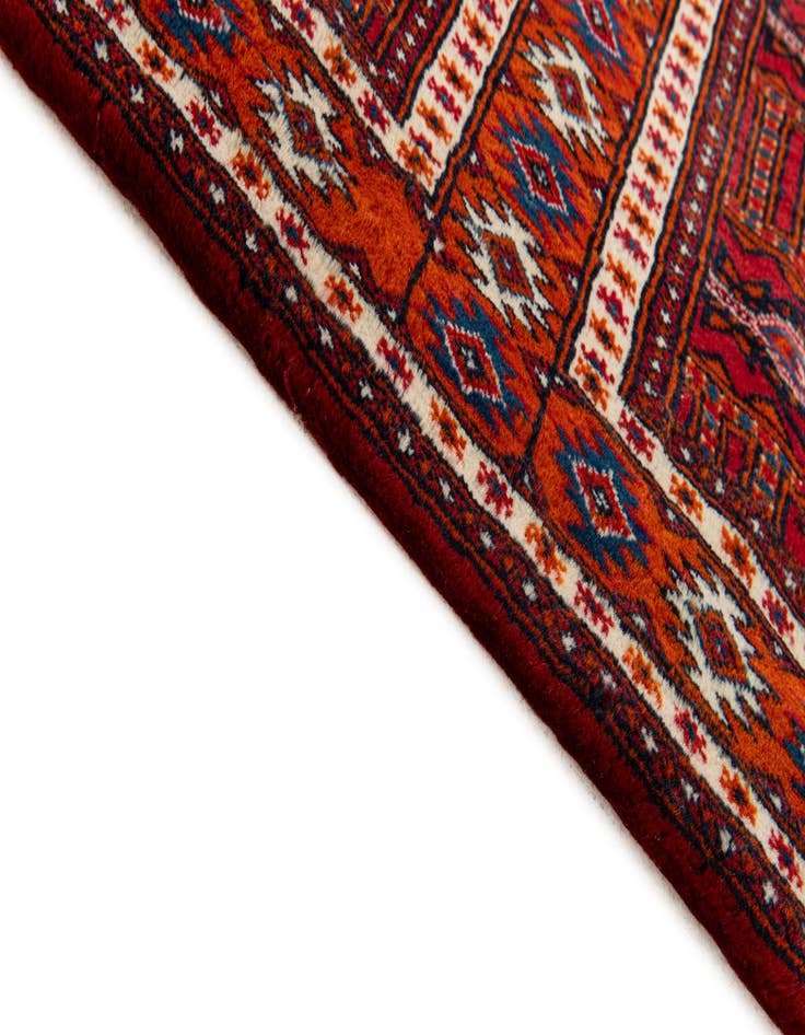 Detail image of  2' 2 x 4'  Hand Knotted Bokhara Oriental Wool Runner Rug